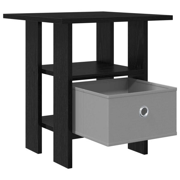 Nachttisch 2 stk. Schwarz Eichen-Optik 41 x 40 x 45 cm