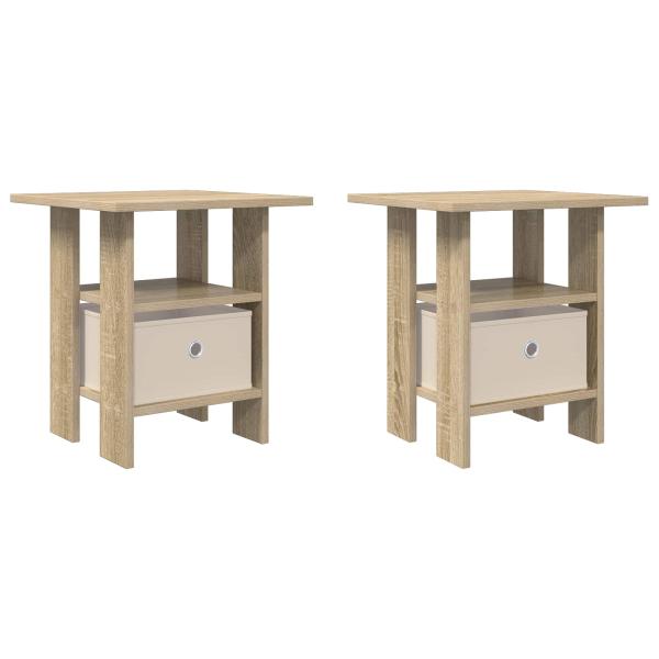 Nachttisch 2 stk. Sonoma-Eiche 41 x 40 x 45 cm Holzwerkstoff