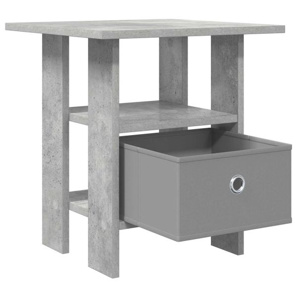 Nachttisch 2 stk. Beton Grau 41 x 40 x 45 cm Holzwerkstoff