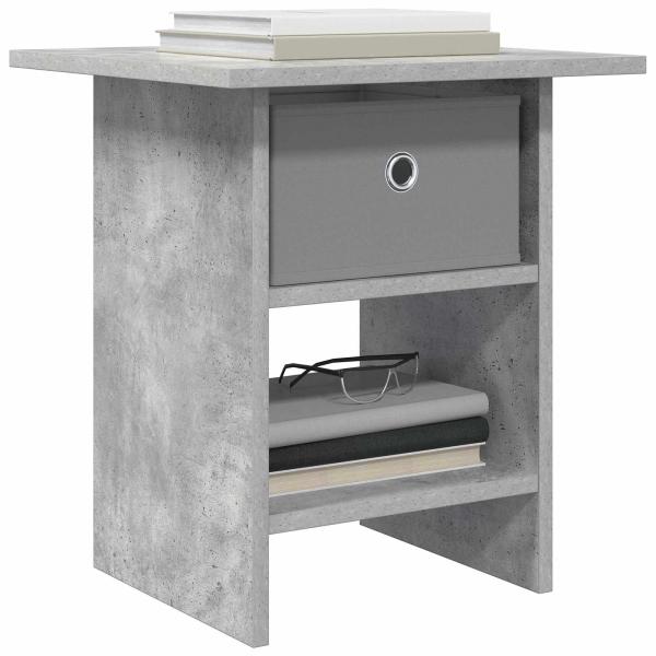 Nachttisch Betongrau 41 x 40 x 45 cm Holzwerkstoff