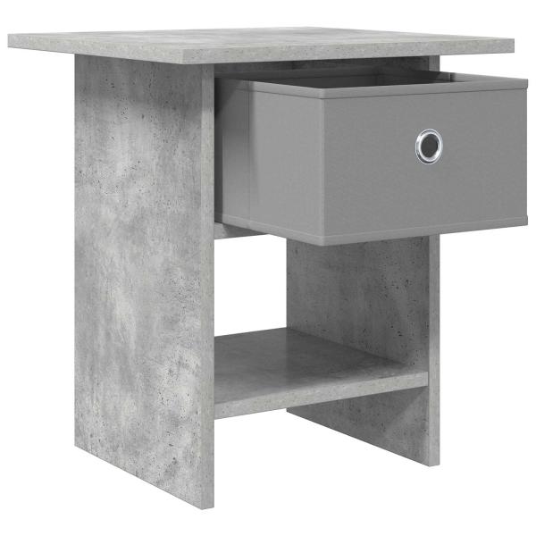 Nachttisch Betongrau 41 x 40 x 45 cm Holzwerkstoff
