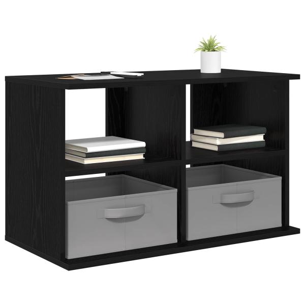TV-Ständer mit Schubladen Schwarz Eichen-Optik 79 x 40 x 48 cm