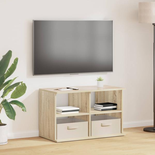 ARDEBO.de - TV-Ständer mit Schubladen Sonoma-Eiche 79 x 40 x 48 cm