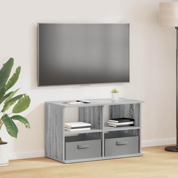 ARDEBO.de - TV-Ständer mit Schubladen Graues Sonoma 79 x 40 x 48 cm