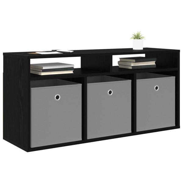 Lowboard mit Schubladen Schwarz Eichen-Optik 102 x 32 x 48,5 cm