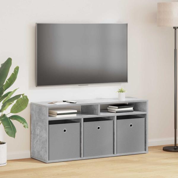 ARDEBO.de - Lowboard mit Schubladen Beton Grau 102 x 32 x 48,5 cm