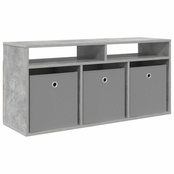 Lowboard mit Schubladen Beton Grau 102 x 32 x 48,5 cm