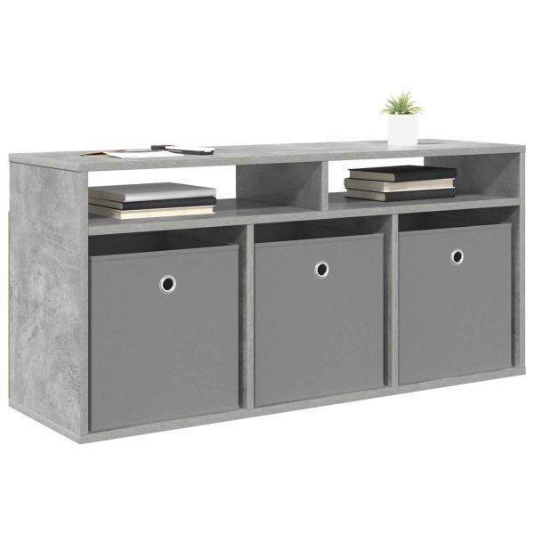 Lowboard mit Schubladen Beton Grau 102 x 32 x 48,5 cm