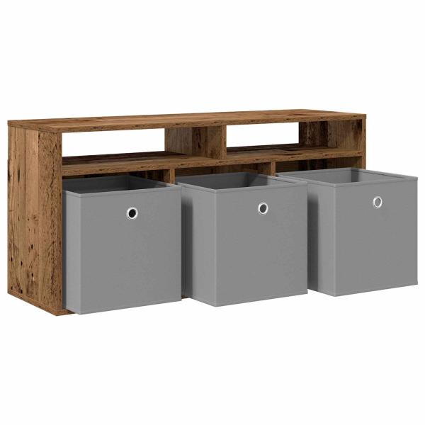 Lowboard mit Schubladen Altholz 102 x 32 x 48,5 cm