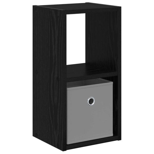 Nachttisch Schwarz Eichen-Optik 25,5 x 22 x 49,5 cm