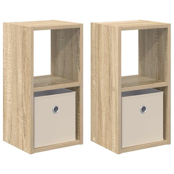 Nachttisch 2 stk. Sonoma-Eiche 25,5 x 22 x 49,5 cm