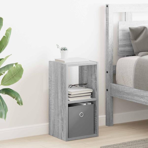ARDEBO.de - Nachttisch Graues Sonoma 25,5 x 22 x 49,5 cm Holzwerkstoff