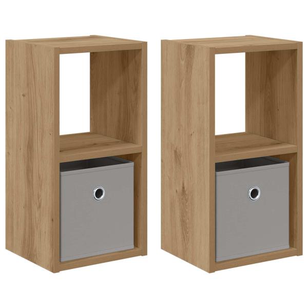 Nachttisch 2 stk. Artisan-Eiche 25,5 x 22 x 49,5 cm