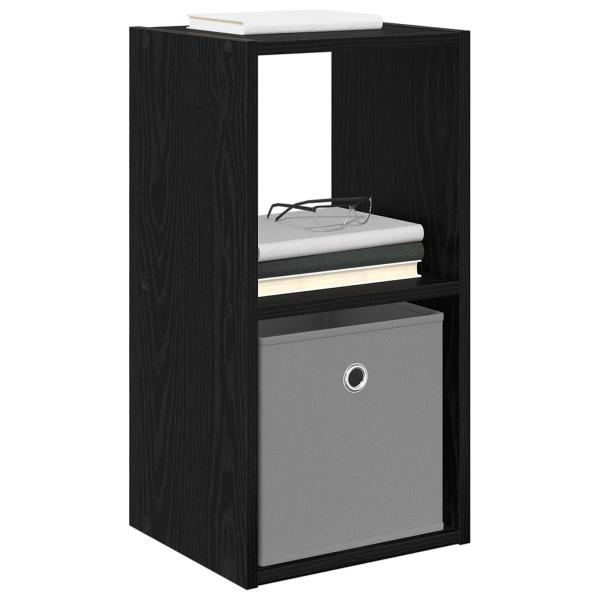 Nachttisch 2 stk. Schwarz Eichen-Optik 30,5 x 27 x 59,5 cm