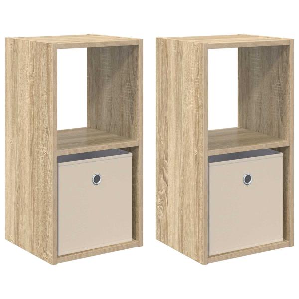 Nachttisch 2 stk. Sonoma-Eiche 30,5 x 27 x 59,5 cm