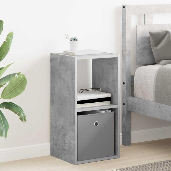 Nachttisch 2 stk. Beton Grau 30,5 x 27 x 59,5 cm Holzwerkstoff