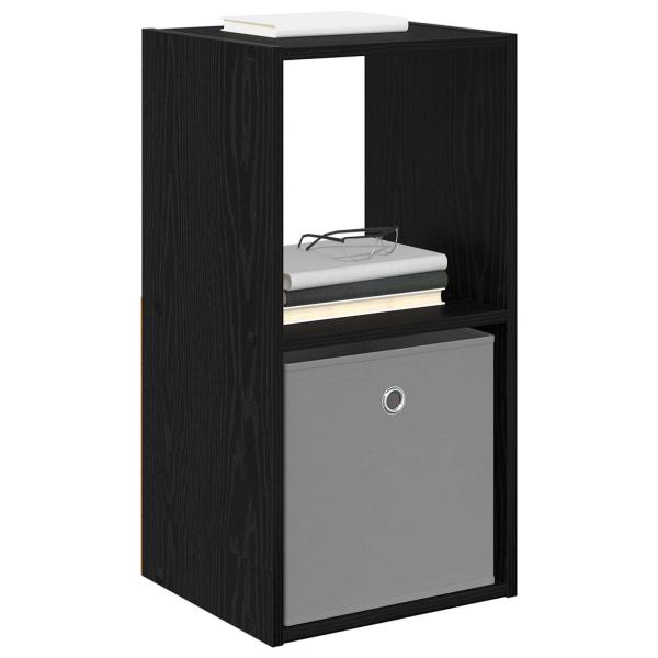 Nachttisch 2 stk. Schwarz Eichen-Optik 35 x 32 x 68,5 cm