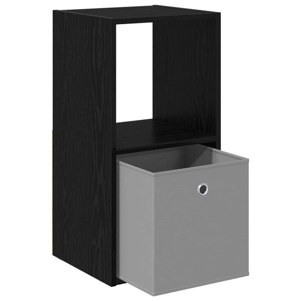 Nachttisch 2 stk. Schwarz Eichen-Optik 35 x 32 x 68,5 cm