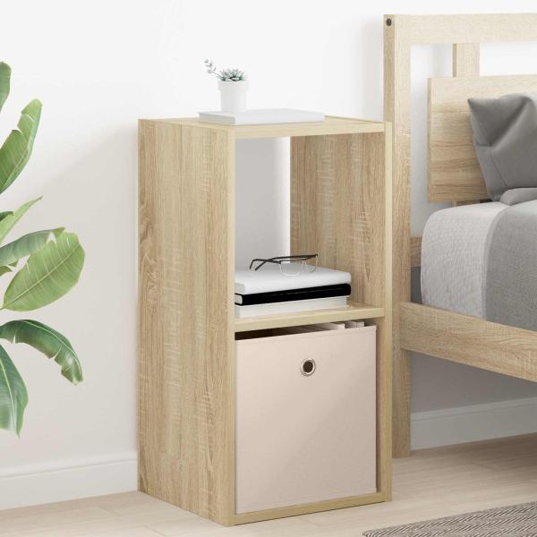 ARDEBO.de - Nachttisch Sonoma-Eiche 35 x 32 x 68,5 cm Holzwerkstoff