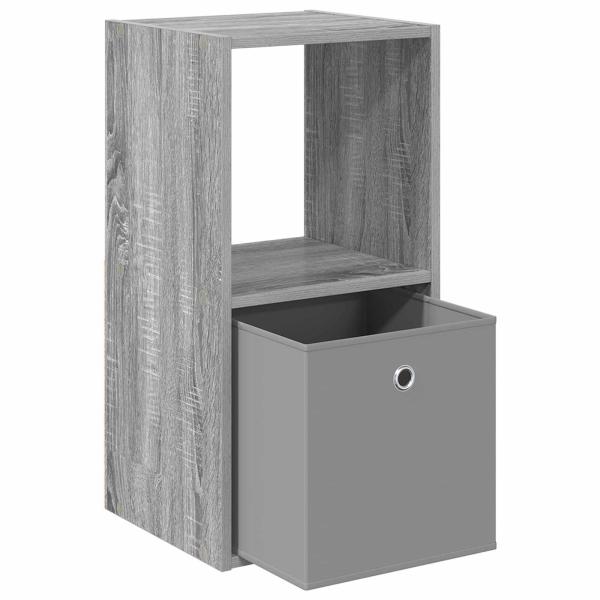 Nachttisch 2 stk. Graues Sonoma 35 x 32 x 68,5 cm Holzwerkstoff