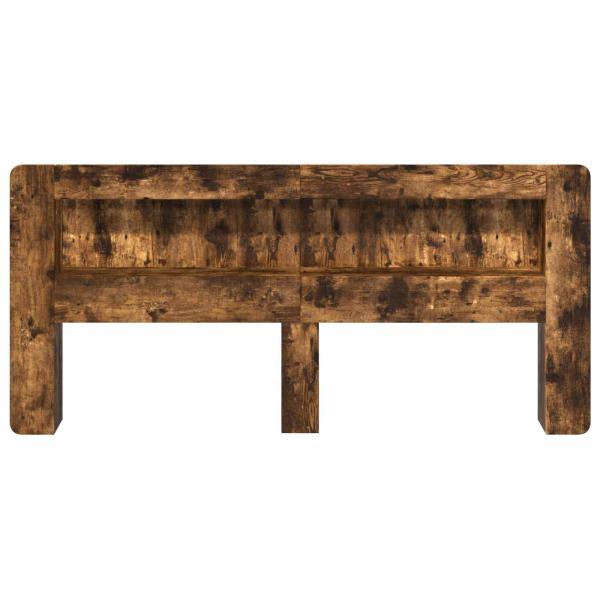 Kopfteil-Schrank Geräucherte Eiche 215 x 18,5 x 100 cm