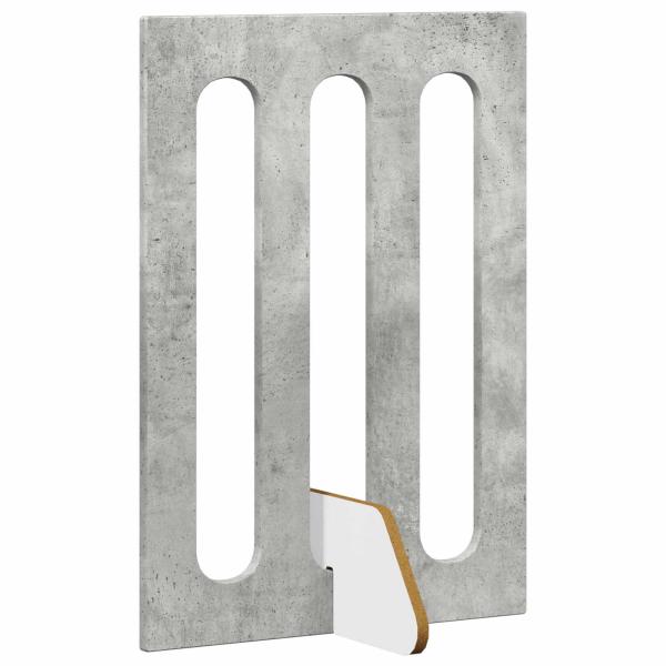 Faltbarer Haustierzaun 4 stk. Betongrau 201 x 38 x 70 cm