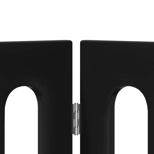 Faltbarer Haustierzaun 2 Stk. Schwarze Eiche 100,5 x 38 x 90 cm