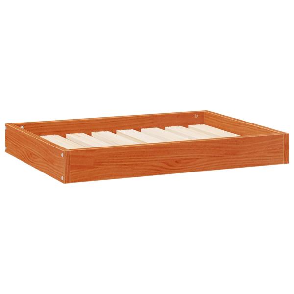 Hundebett Wachsbraun 72 x 54 x 9 cm Massivholz Kiefer
