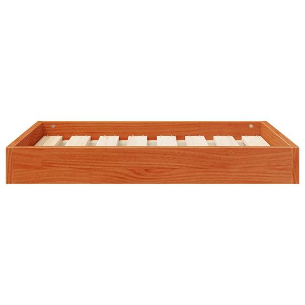 Hundebett Wachsbraun 72 x 54 x 9 cm Massivholz Kiefer