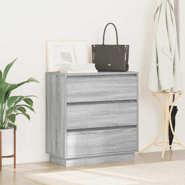 Nachttisch Grau 71 x 34,5 x 75 cm Holzwerkstoff