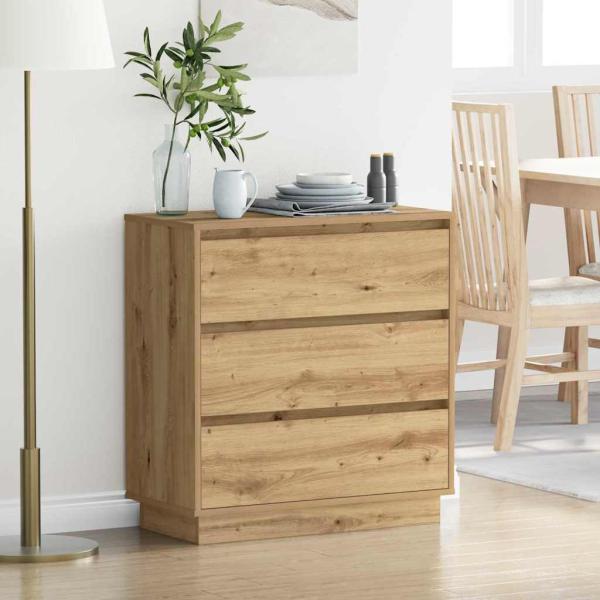 ARDEBO.de - Nachttisch Artisan-Eiche 71 x 34,5 x 75 cm Holzwerkstoff