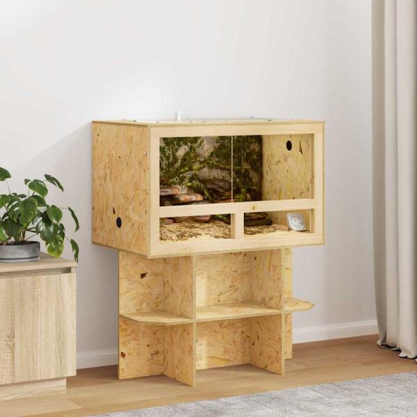 ARDEBO.de - Terrarium Braun 80 x 50 x 50 cm OSB