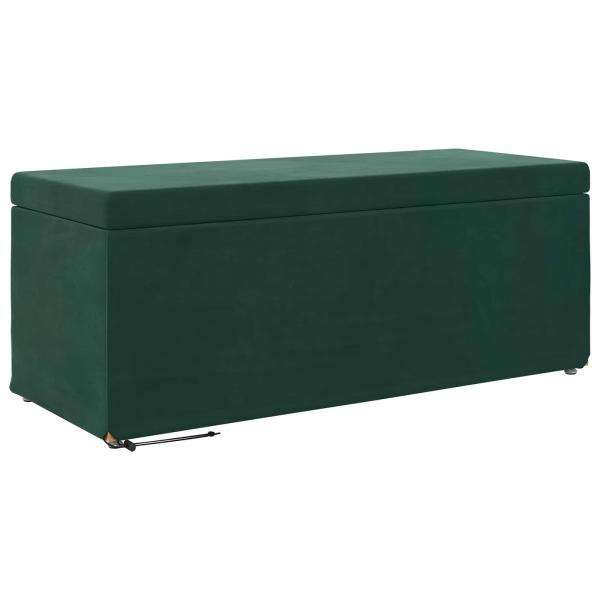 Hocker Dunkelgrün 101 x 41 x 40 cm Samt und Engineering Holz