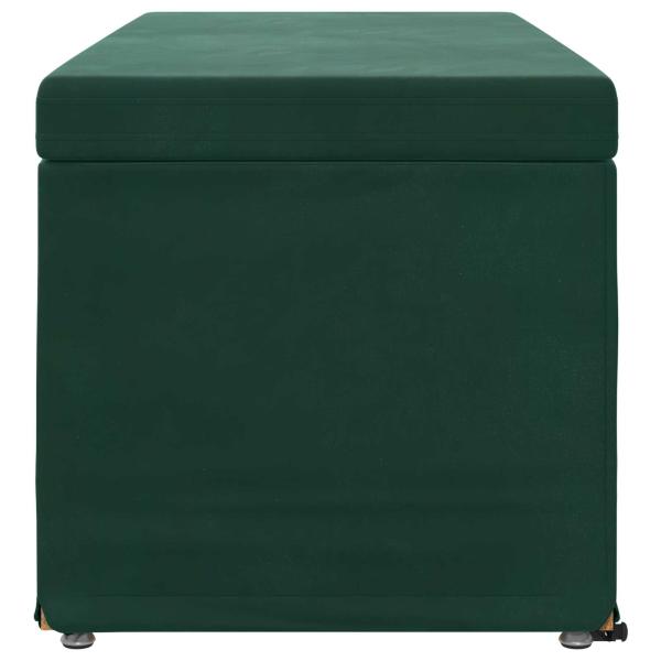 Hocker Dunkelgrün 101 x 41 x 40 cm Samt und Engineering Holz