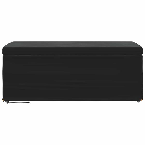 Hocker Schwarz 101 x 41 x 40 cm Samt und Engineering Holz