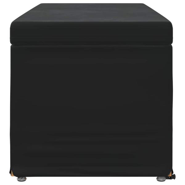 Hocker Schwarz 101 x 41 x 40 cm Samt und Engineering Holz