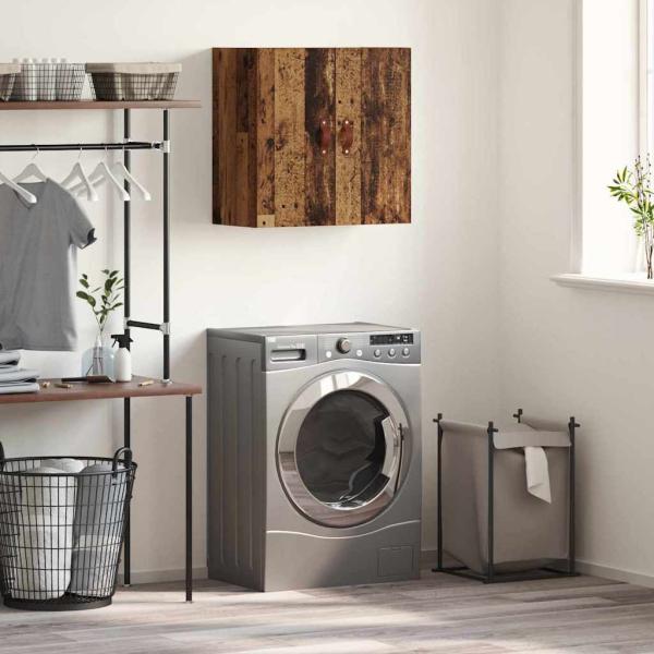 ARDEBO.de - Wandschrank 60 x 31 x 60 cm Holzwerkstoff Altholz