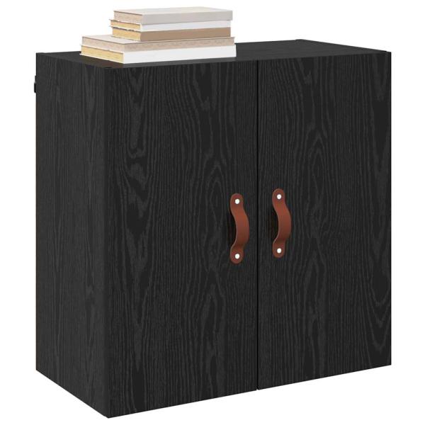 Wandschrank 60 x 31 x 60 cm Holzwerkstoff Schwarz Eichen-Optik