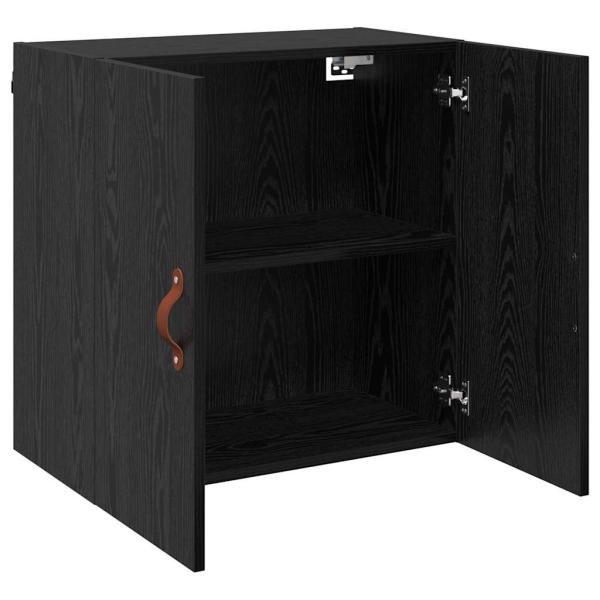 Wandschrank 60 x 31 x 60 cm Holzwerkstoff Schwarz Eichen-Optik