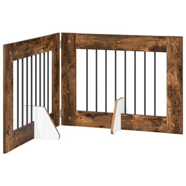 Klappbares Hundetor mit Ständern 2 stk. 160,5 cm