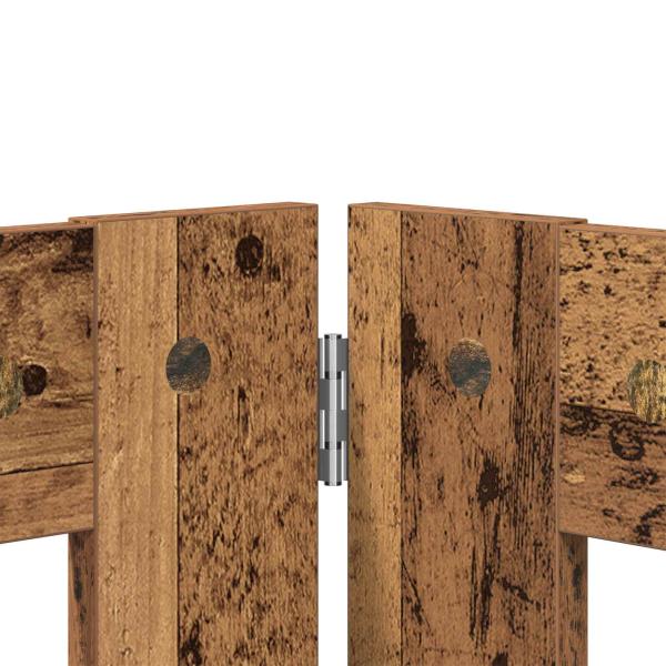 Klappbares Hundetor mit Ständern 2 stk. Altholz 160,5 cm