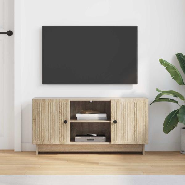 TV-Schränk 102 x 34,5 x 50 cm Sonoma-Eiche Holzwerkstoff