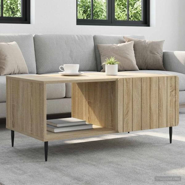 ARDEBO.de - Couchtisch Sonoma-Eiche 90 x 50 x 40 cm Holzwerkstoff