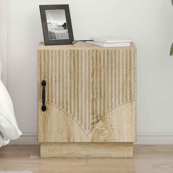 ARDEBO.de - Nachttisch 2 stk. Sonoma-Eiche 43 x 34,5 x 47 cm Holzwerkstoff