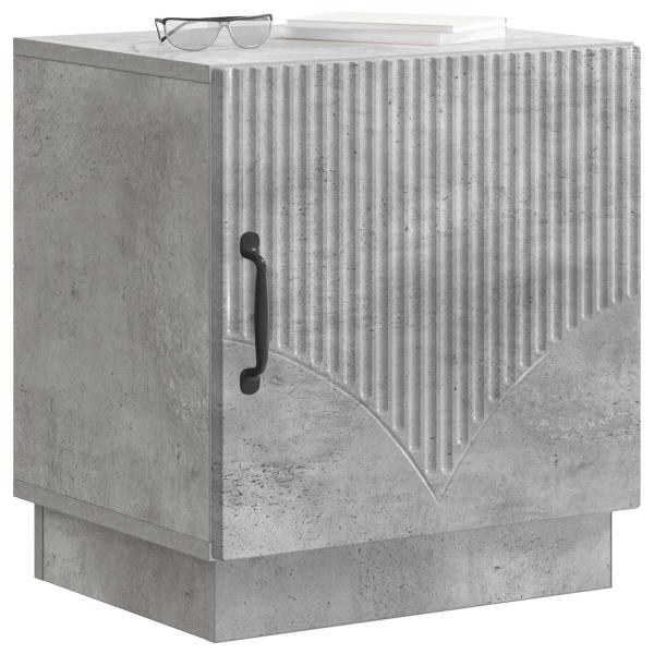 Nachttisch Beton Grau 43 x 34,5 x 47 cm Holzwerkstoff
