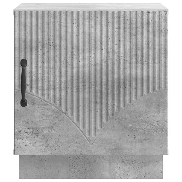 Nachttisch Beton Grau 43 x 34,5 x 47 cm Holzwerkstoff