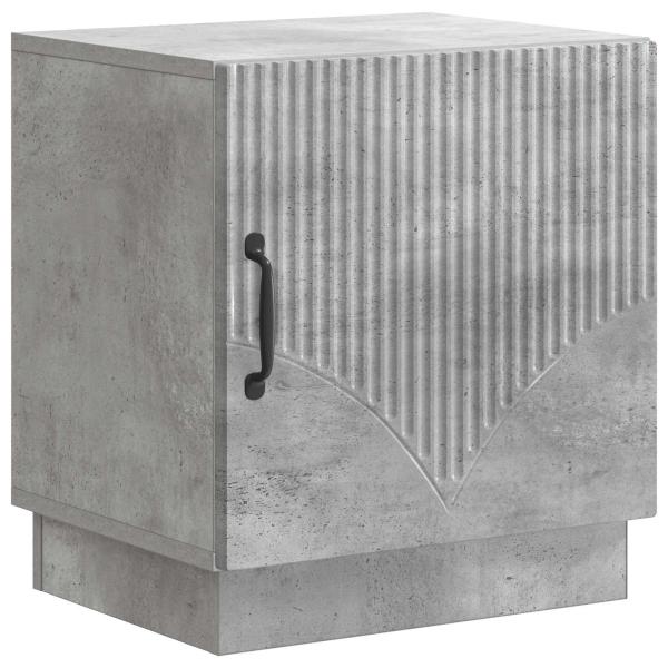 Nachttisch 2 stk. Beton Grau 43 x 34,5 x 47 cm Holzwerkstoff