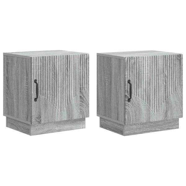 Nachttisch 2 stk. Grau Sonoma 43 x 34,5 x 47 cm Holzwerkstoff