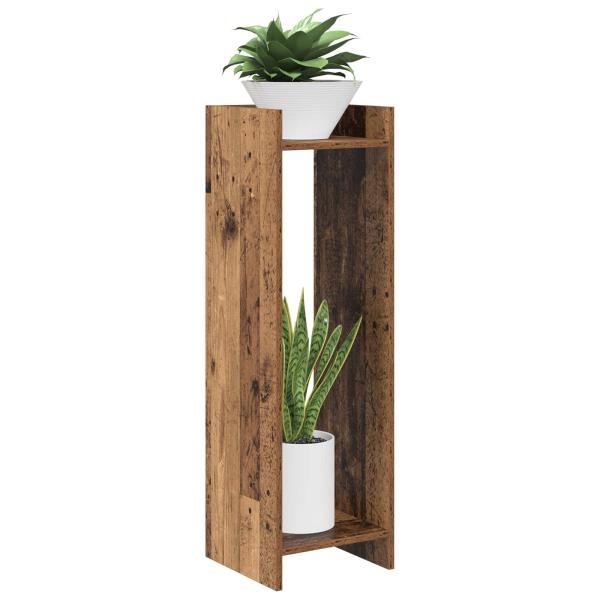 Pflanzenständer Altholz 30 x 30 x 100 cm Holzwerkstoff
