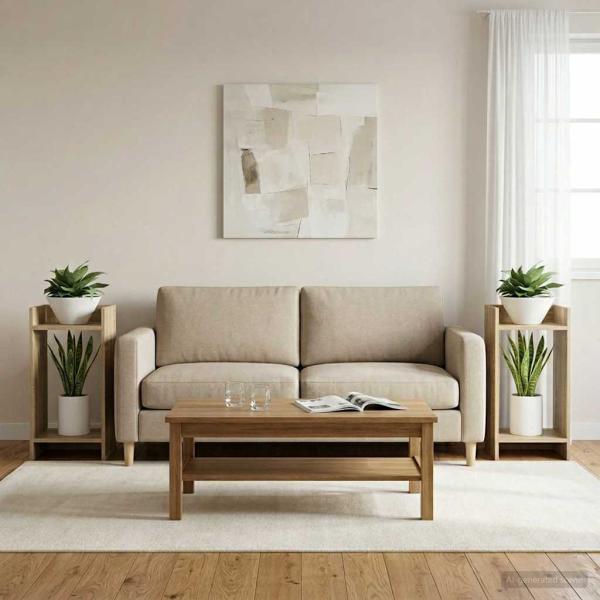 ARDEBO.de - Pflanzenständer 2 Stk. Sonoma-Eiche 30 x 30 x 60 cm